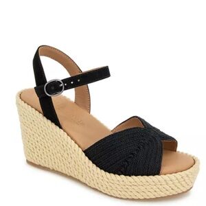 Gentle Souls By Kenneth Cole Women’s Nola Espadrille Wedge Sandals